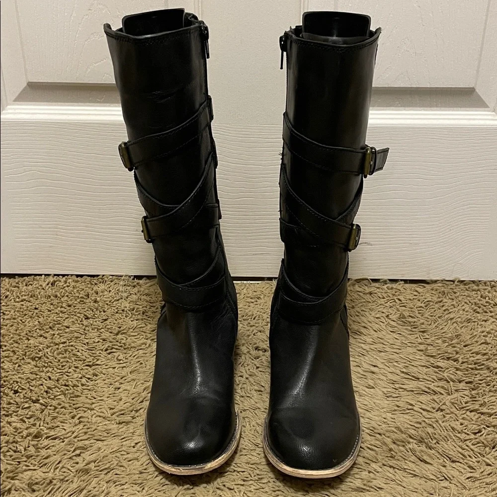 Roberto Vianni | Black | Leather | Buckle |Boots | Size 37 | Made in India - Picture 3 of 16